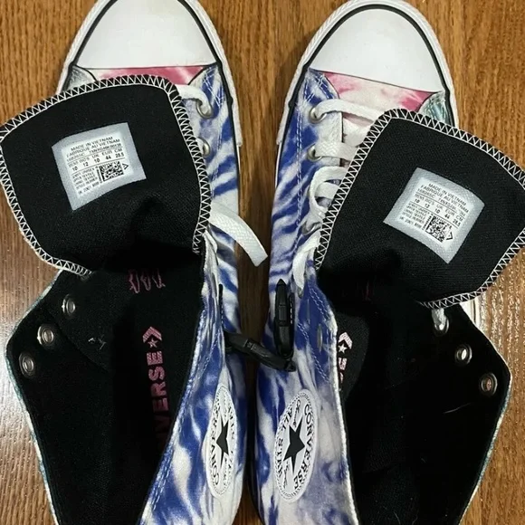 Mens Sz 10 Converse Hightop Tie Die Fanny Packs Shoe - Picture 6 of 8